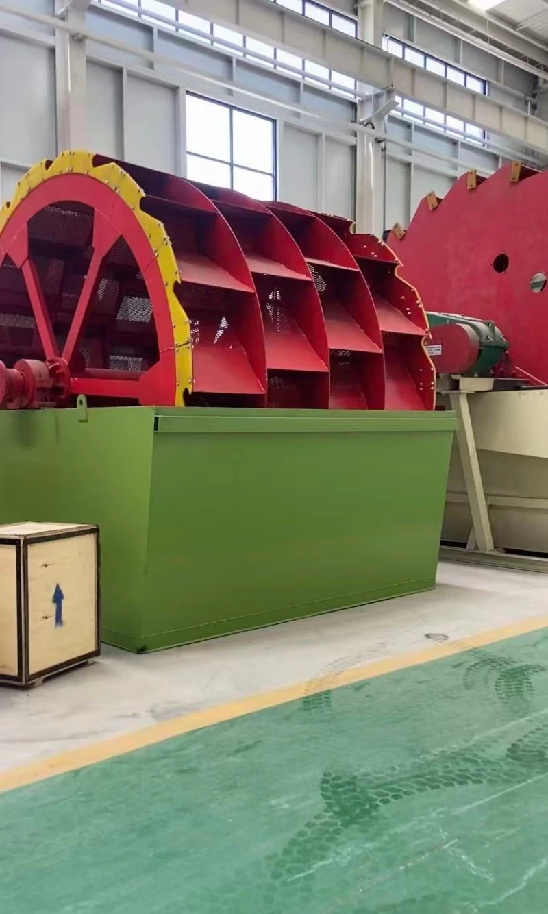 Sand washer discharge detail